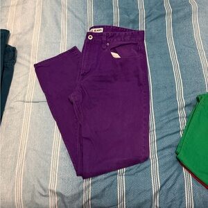 Express Men's Slim Jeans in Vibrant Purple